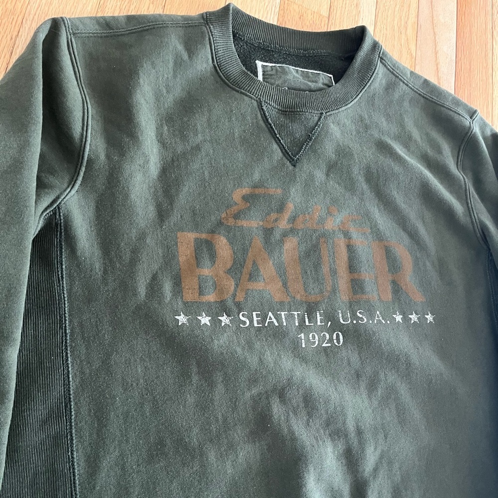 Eddie Bauer Green Oversized Sweater